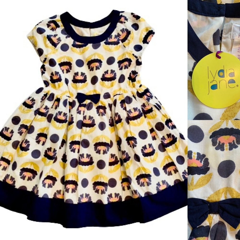 Girl’s Lydia Jane Dress NWT Flowers Size 5 / 5T